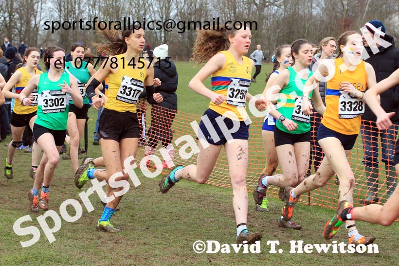 Womens Under-20s 2023 UK CAU Inter Counties Cross Country Champs, Prestwold Hall, Loughborough. Photo: David T. Hewitson/Sports for All Pics